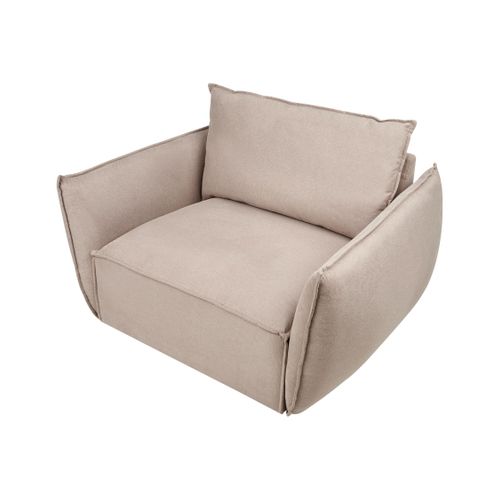 Fauteuil Kunes Tissu Taupe