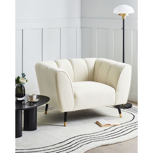 Fauteuil Orsta Tissu Beige Clair