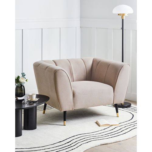 Fauteuil Orsta Tissu Taupe