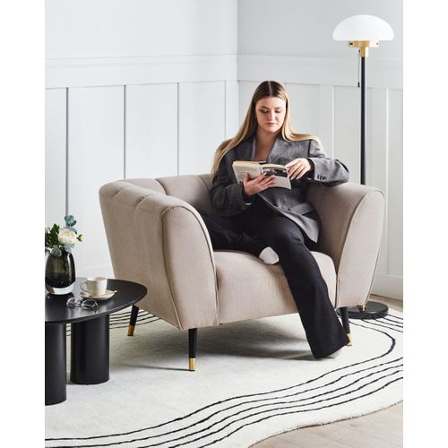 Fauteuil Orsta Tissu Taupe