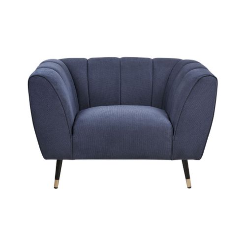 Fauteuil Orsta Tissu Bleu Foncé