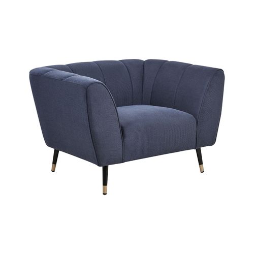 Fauteuil Orsta Tissu Bleu Foncé