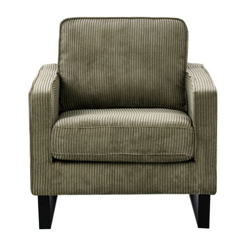 Fauteuil Vind Velours Côtelé Vert