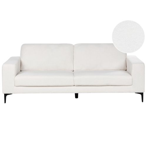 Canapé 3 Places Vadstena Bouclé Blanc Cassé