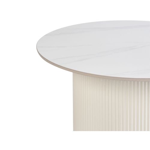 Table Basse Leona Céramique Beige Clair