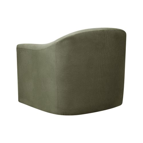 Fauteuil Pivotant Magnor Tissu Vert Foncé
