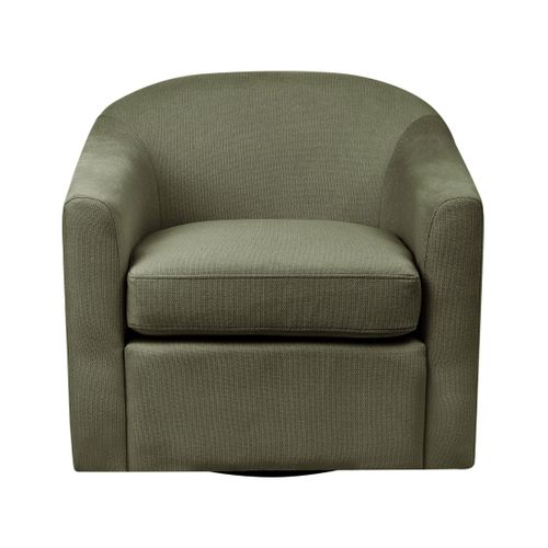 Fauteuil Pivotant Magnor Tissu Vert Foncé