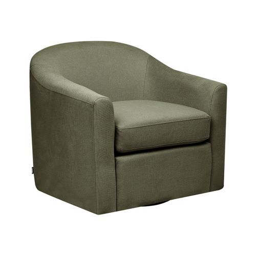Fauteuil Pivotant Magnor Tissu Vert Foncé
