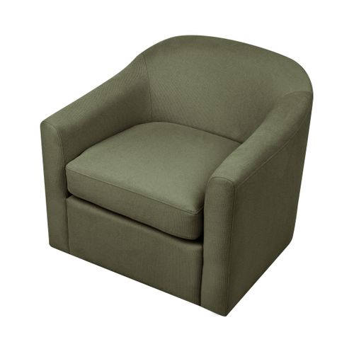 Fauteuil Pivotant Magnor Tissu Vert Foncé