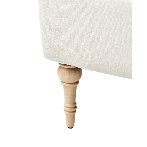 Fauteuil Fredros Tissu Beige Clair