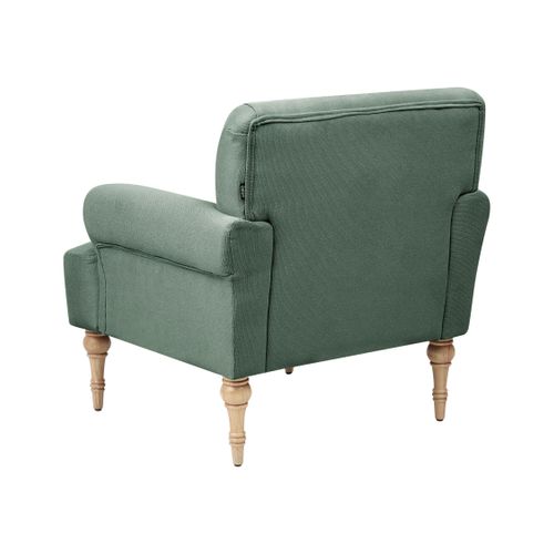 Fauteuil Fredros Tissu Vert Clair