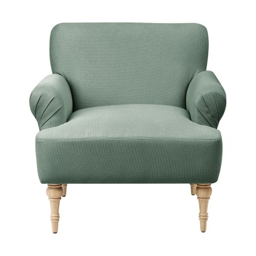 Fauteuil Fredros Tissu Vert Clair