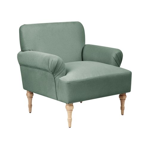 Fauteuil Fredros Tissu Vert Clair