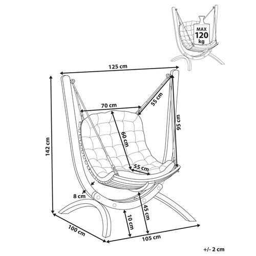 Balancelle De Jardin Alliste Marron