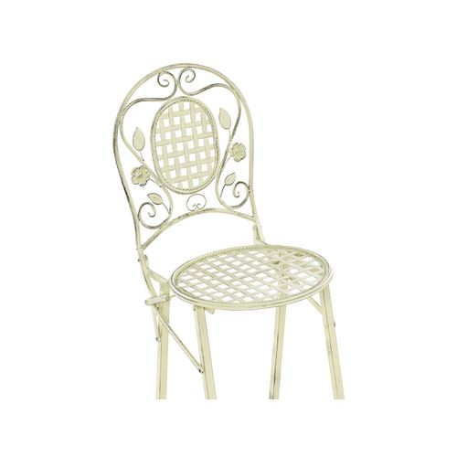 Ensemble Bar De Jardin Pliant Bivio Métal Vert Clair