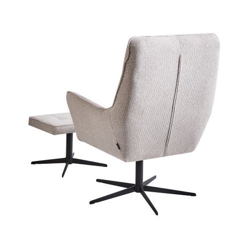 Fauteuil Pivotant Molle Ii Tissu Beige Clair