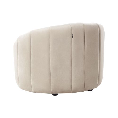 Fauteuil Malung Velours Beige