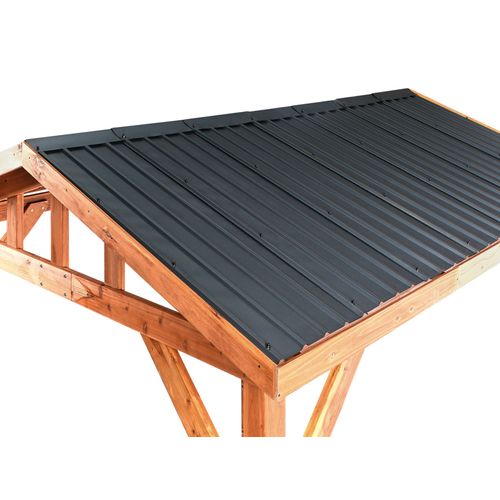 Tonnelle De Jardin Secchia Bois De Sapin 296 Cm 350 Cm Marron/gris