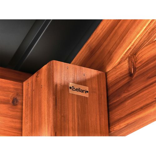 Tonnelle De Jardin Secchia Bois De Sapin 296 Cm 350 Cm Marron/gris