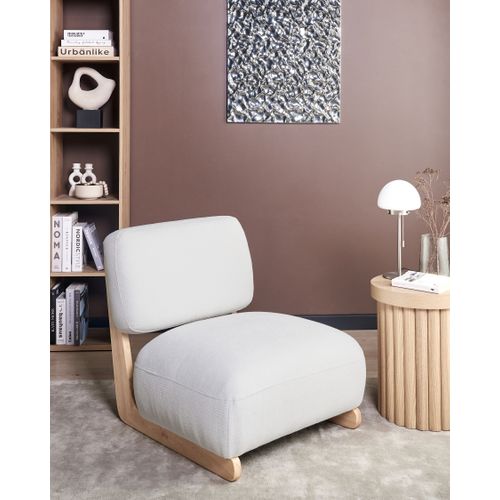 Fauteuil Kokkola Tissu Blanc Cassé