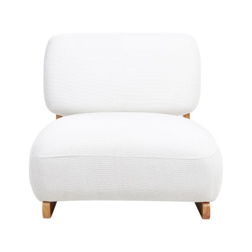 Fauteuil Kokkola Tissu Blanc Cassé