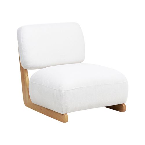 Fauteuil Kokkola Tissu Blanc Cassé