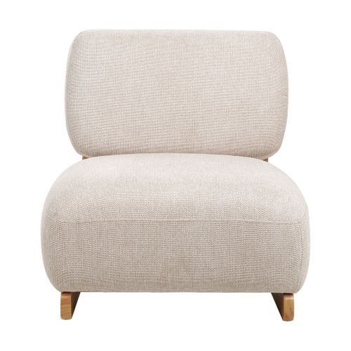 Fauteuil Kokkola Tissu Beige Clair