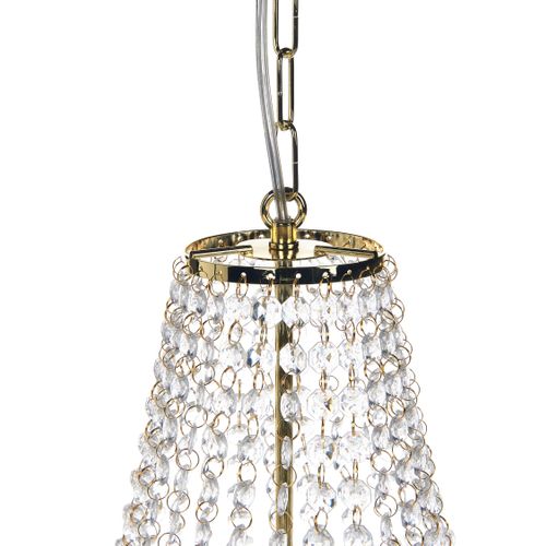 Lustre Diamante Métal Doré