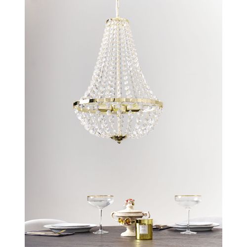 Lustre Diamante Métal Doré