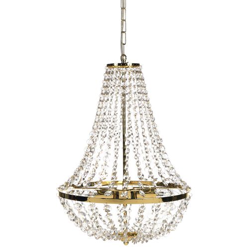 Lustre Diamante Métal Doré