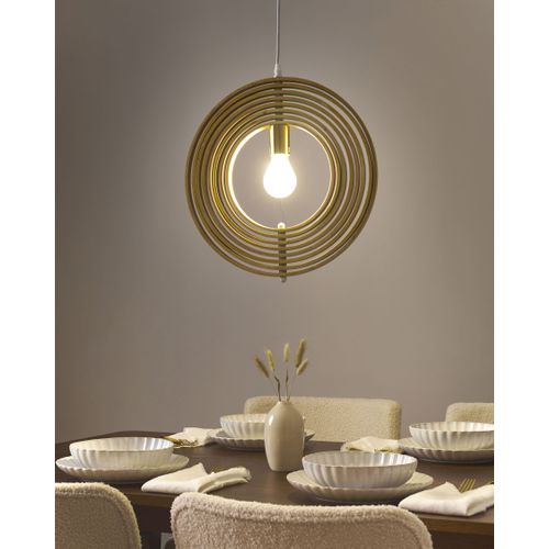 Lampe Suspension Murrell Bois De Peuplier Marron Clair