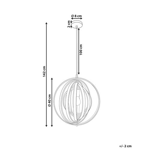 Lampe Suspension Murrell Bois De Peuplier Marron Clair