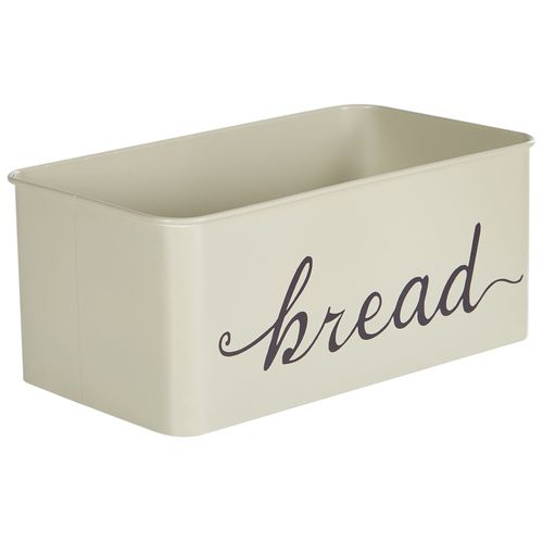 Boîte à Pain Gourmandise Métal Beige