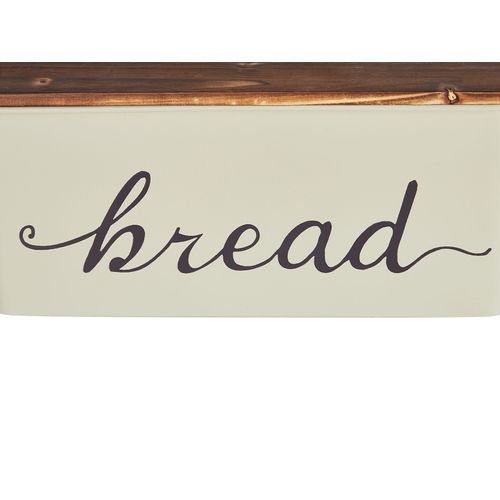 Boîte à Pain Gourmandise Métal Beige