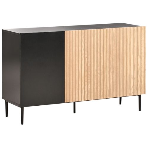 Commode 3 Portes Blythe Frêne Naturel Noir