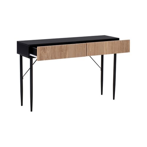 Console Blythe Frêne Naturel Noir