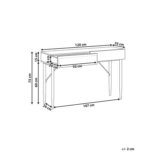 Console Blythe Frêne Naturel Noir