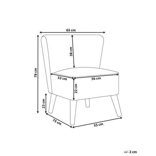 Fauteuil Alven Bouclé Blanc Cassé