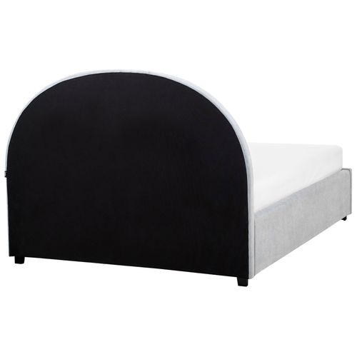 Lit Ottoman Tissu Vaucluse 140 X 200 Cm Bleu Clair