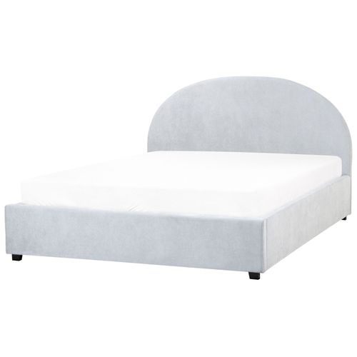 Lit Ottoman Tissu Vaucluse 160 X 200 Cm Bleu Clair