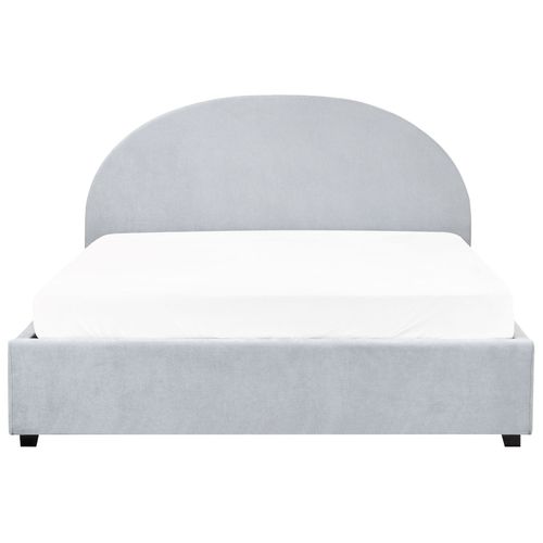 Lit Ottoman Tissu Vaucluse 160 X 200 Cm Bleu Clair