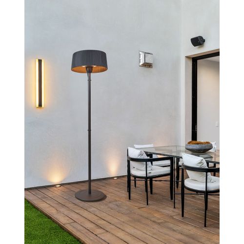 Chauffage De Terrasse Infrarouge Autoportant Varazze 1500 W Noir