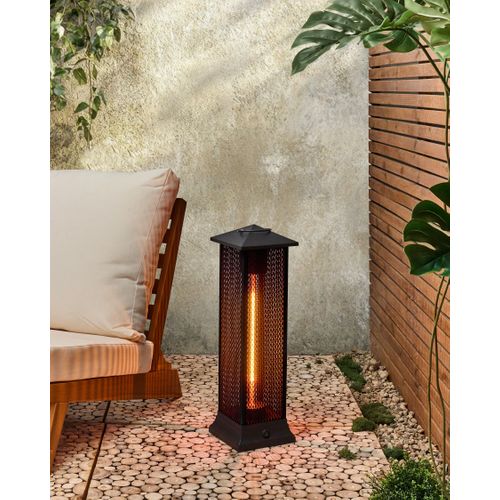 Chauffage De Terrasse Infrarouge Autoportant Tunupa 1500 W Noir