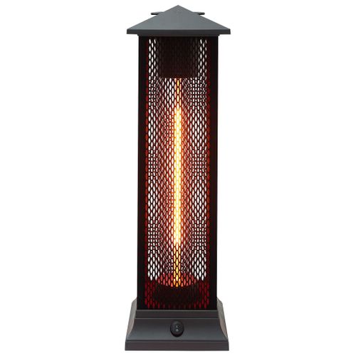 Chauffage De Terrasse Infrarouge Autoportant Tunupa 1500 W Noir