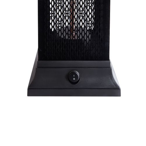 Chauffage De Terrasse Infrarouge Autoportant Tunupa 1500 W Noir