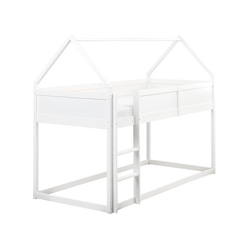 Lit à Mit-hauteur Maison Bois De Pin Dienne 90 X 200 Cm Blanc