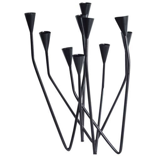 Bougeoir Matosinhos Métal 54 Cm Noir