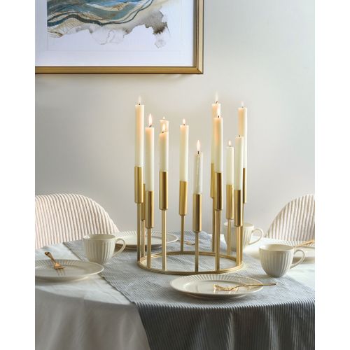 Bougeoir Trafaria Métal 26 Cm Doré