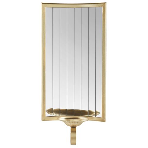 Bougeoir Mural Sobreda Métal 41 Cm Doré