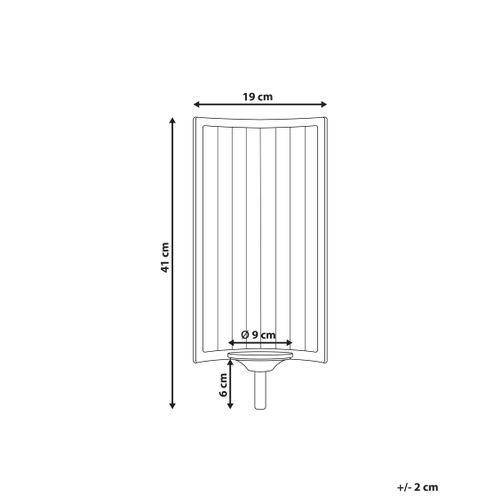 Bougeoir Mural Sobreda Métal 41 Cm Doré